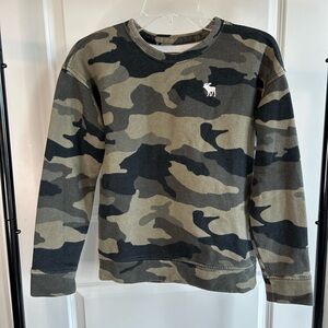 Abercrombie Kids Boys Camo Crewneck Sweatshirt